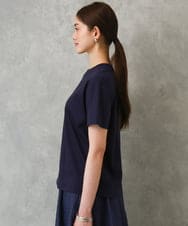F6KGD19120 MICHEL KLEIN(小さいサイズ)(メゾン ドゥ サンク) [小さいサイズ]ミニマルロゴTシャツ ネイビー