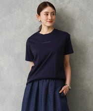 F6KGD19120 MICHEL KLEIN(小さいサイズ)(メゾン ドゥ サンク) [小さいサイズ]ミニマルロゴTシャツ ネイビー