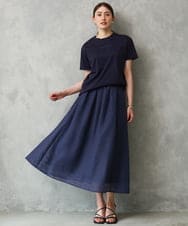 F6KGD19120 MICHEL KLEIN(小さいサイズ)(メゾン ドゥ サンク) [小さいサイズ]ミニマルロゴTシャツ ネイビー