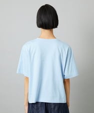 F6KHE05130 MICHEL KLEIN(小さいサイズ)(メゾン ドゥ サンク) [小さいサイズ]透明箔プリントTシャツ ライトブルー