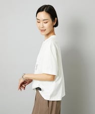 F6KHE05130 MICHEL KLEIN(小さいサイズ)(メゾン ドゥ サンク) [小さいサイズ]透明箔プリントTシャツ ライトブルー