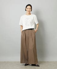F6KHE05130 MICHEL KLEIN(小さいサイズ)(メゾン ドゥ サンク) [小さいサイズ]透明箔プリントTシャツ ライトブルー