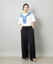 F6KHE05130 MICHEL KLEIN(小さいサイズ)(メゾン ドゥ サンク) [小さいサイズ]透明箔プリントTシャツ ライトブルー