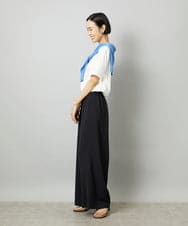 F6KHE05130 MICHEL KLEIN(小さいサイズ)(メゾン ドゥ サンク) [小さいサイズ]透明箔プリントTシャツ ライトブルー