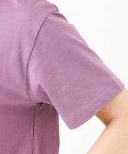 F6KJD20120 MICHEL KLEIN(小さいサイズ)(メゾン ドゥ サンク) 【小さいサイズ】フロッキーロゴTシャツ パープル