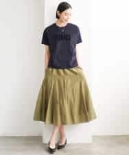 F6KJD20120 MICHEL KLEIN(小さいサイズ)(メゾン ドゥ サンク) 【小さいサイズ】フロッキーロゴTシャツ パープル