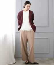 F6KJD20120 MICHEL KLEIN(小さいサイズ)(メゾン ドゥ サンク) 【小さいサイズ】フロッキーロゴTシャツ パープル
