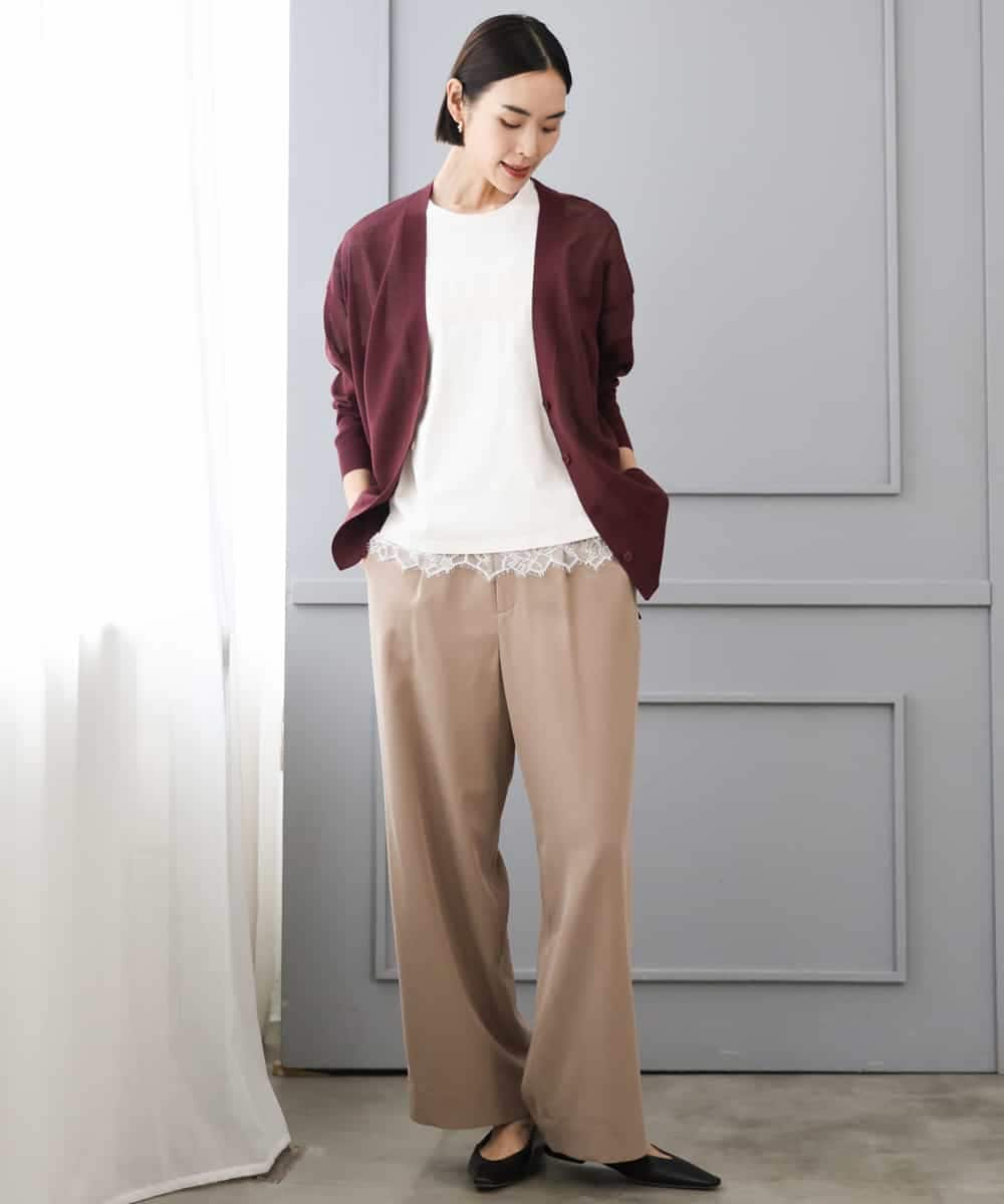 F6KJD20120 MICHEL KLEIN(小さいサイズ)(メゾン ドゥ サンク) 【小さいサイズ】フロッキーロゴTシャツ パープル