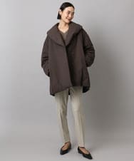 F6LAD31200 MICHEL KLEIN(小さいサイズ)(メゾン ドゥ サンク) [小さいサイズ]［定番素材］裏起毛ストレッチテーパードパンツ(機能素材) ベージュ