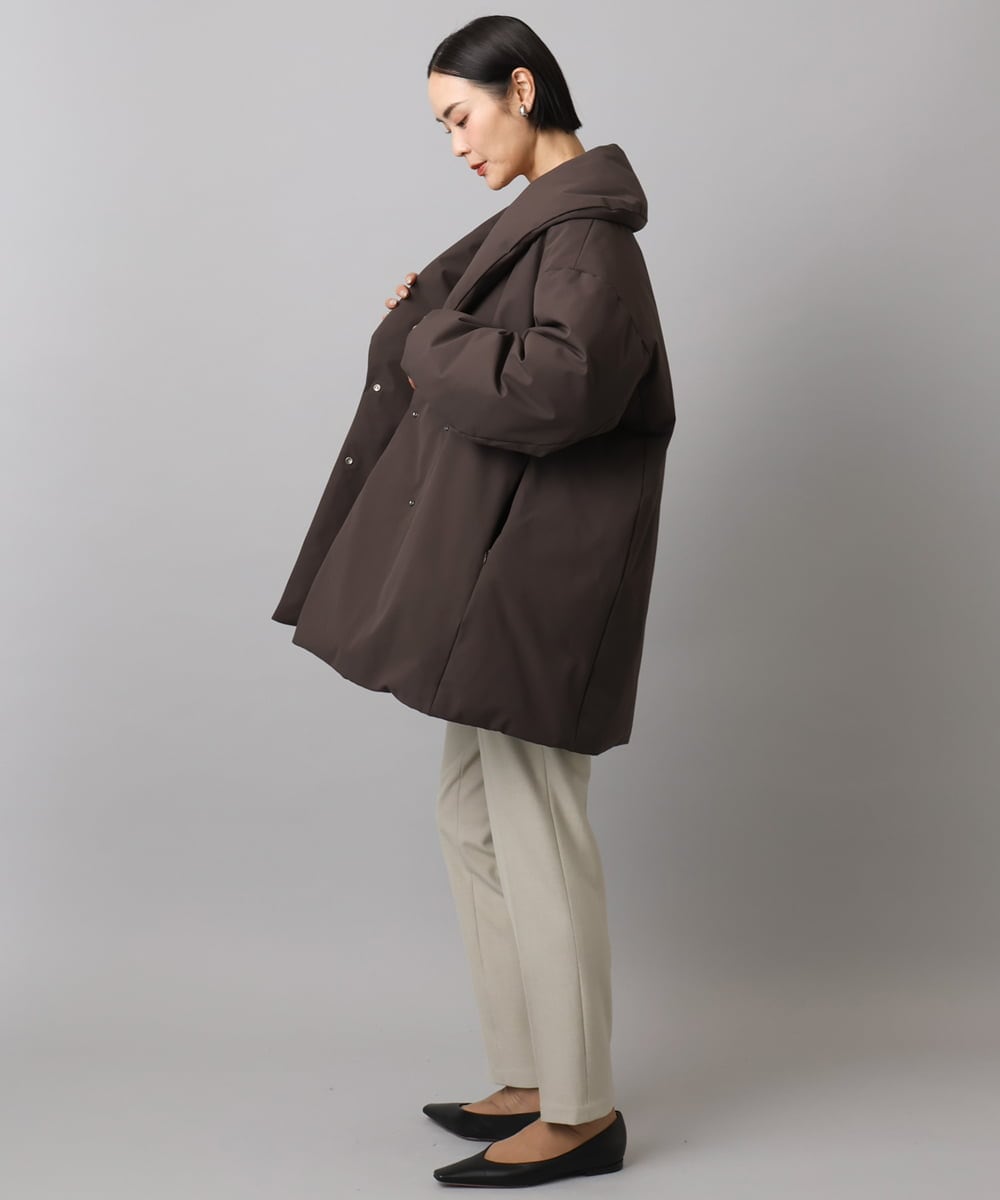 F6LAD31200 MICHEL KLEIN(小さいサイズ)(メゾン ドゥ サンク) [小さいサイズ]［定番素材］裏起毛ストレッチテーパードパンツ(機能素材) ベージュ