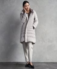 F6LAD31200 MICHEL KLEIN(小さいサイズ)(メゾン ドゥ サンク) [小さいサイズ]［定番素材］裏起毛ストレッチテーパードパンツ(機能素材) ベージュ