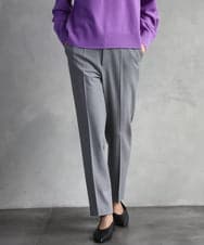 F6LAD31200 MICHEL KLEIN(小さいサイズ)(メゾン ドゥ サンク) [小さいサイズ]［定番素材］裏起毛ストレッチテーパードパンツ(機能素材) ベージュ