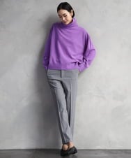 F6LAD31200 MICHEL KLEIN(小さいサイズ)(メゾン ドゥ サンク) [小さいサイズ]［定番素材］裏起毛ストレッチテーパードパンツ(機能素材) ベージュ