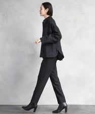 F6LAD31200 MICHEL KLEIN(小さいサイズ)(メゾン ドゥ サンク) [小さいサイズ]［定番素材］裏起毛ストレッチテーパードパンツ(機能素材) ベージュ