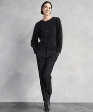 F6LAD31200 MICHEL KLEIN(小さいサイズ)(メゾン ドゥ サンク) [小さいサイズ]［定番素材］裏起毛ストレッチテーパードパンツ(機能素材) ベージュ