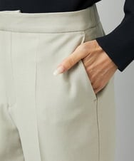 F6LAD31200 MICHEL KLEIN(小さいサイズ)(メゾン ドゥ サンク) [小さいサイズ]［定番素材］裏起毛ストレッチテーパードパンツ(機能素材) ベージュ