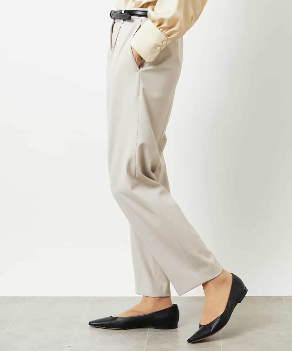 F6LDD05200 MICHEL KLEIN(小さいサイズ)(メゾン ドゥ サンク) [小さいサイズ]テーパードパンツ ライトグレー