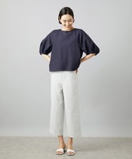 F6LHD17200 MICHEL KLEIN(小さいサイズ)(メゾン ドゥ サンク) [小さいサイズ][定番人気]ドライストレッチワイドパンツ ベージュ