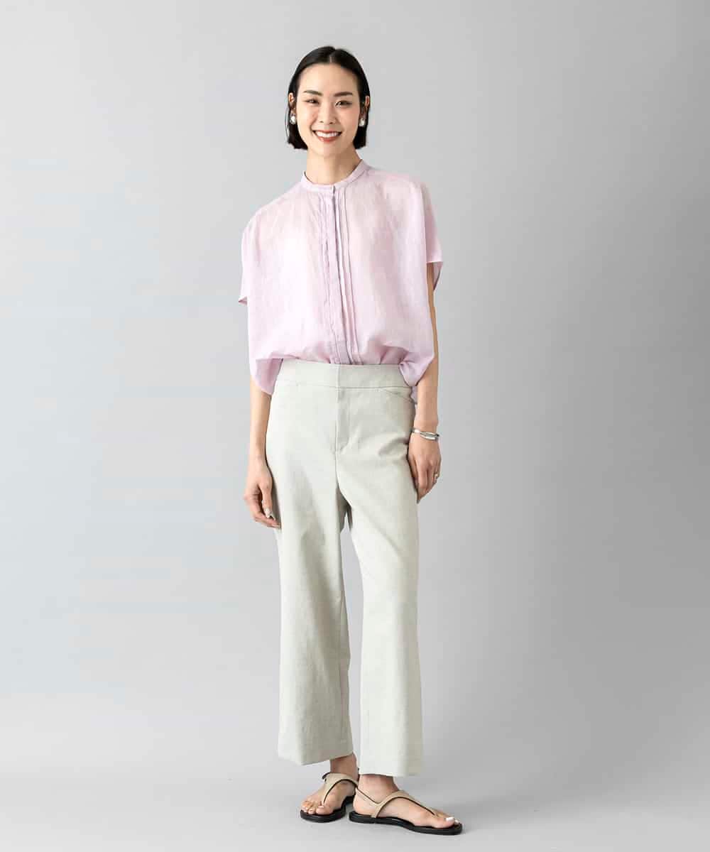 F6LHD17200 MICHEL KLEIN(小さいサイズ)(メゾン ドゥ サンク) [小さいサイズ][定番人気]ドライストレッチワイドパンツ ベージュ
