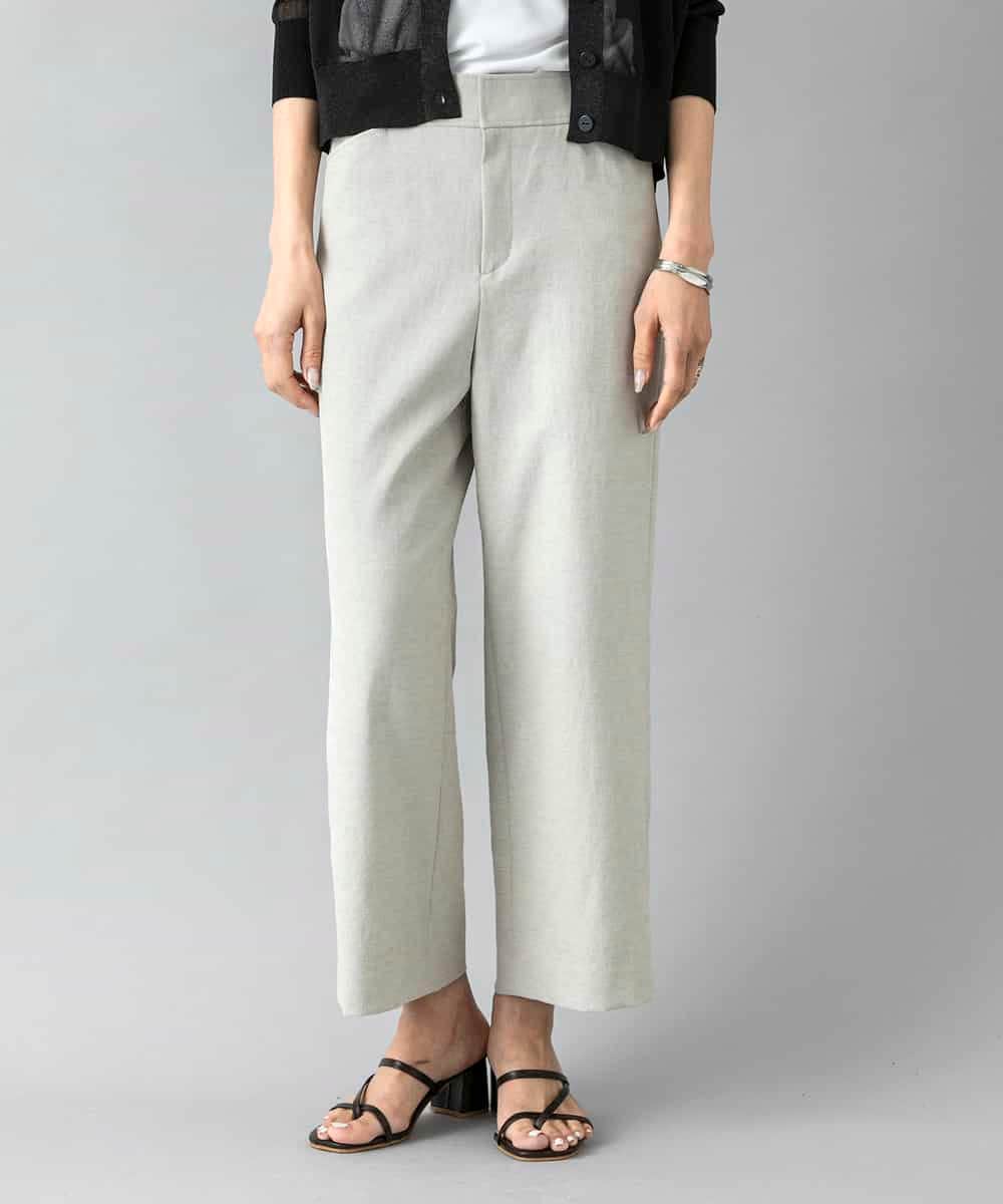 F6LHD17200 MICHEL KLEIN(小さいサイズ)(メゾン ドゥ サンク) [小さいサイズ][定番人気]ドライストレッチワイドパンツ ベージュ
