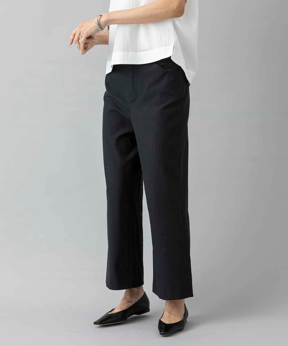 F6LHD17200 MICHEL KLEIN(小さいサイズ)(メゾン ドゥ サンク) [小さいサイズ][定番人気]ドライストレッチワイドパンツ ベージュ