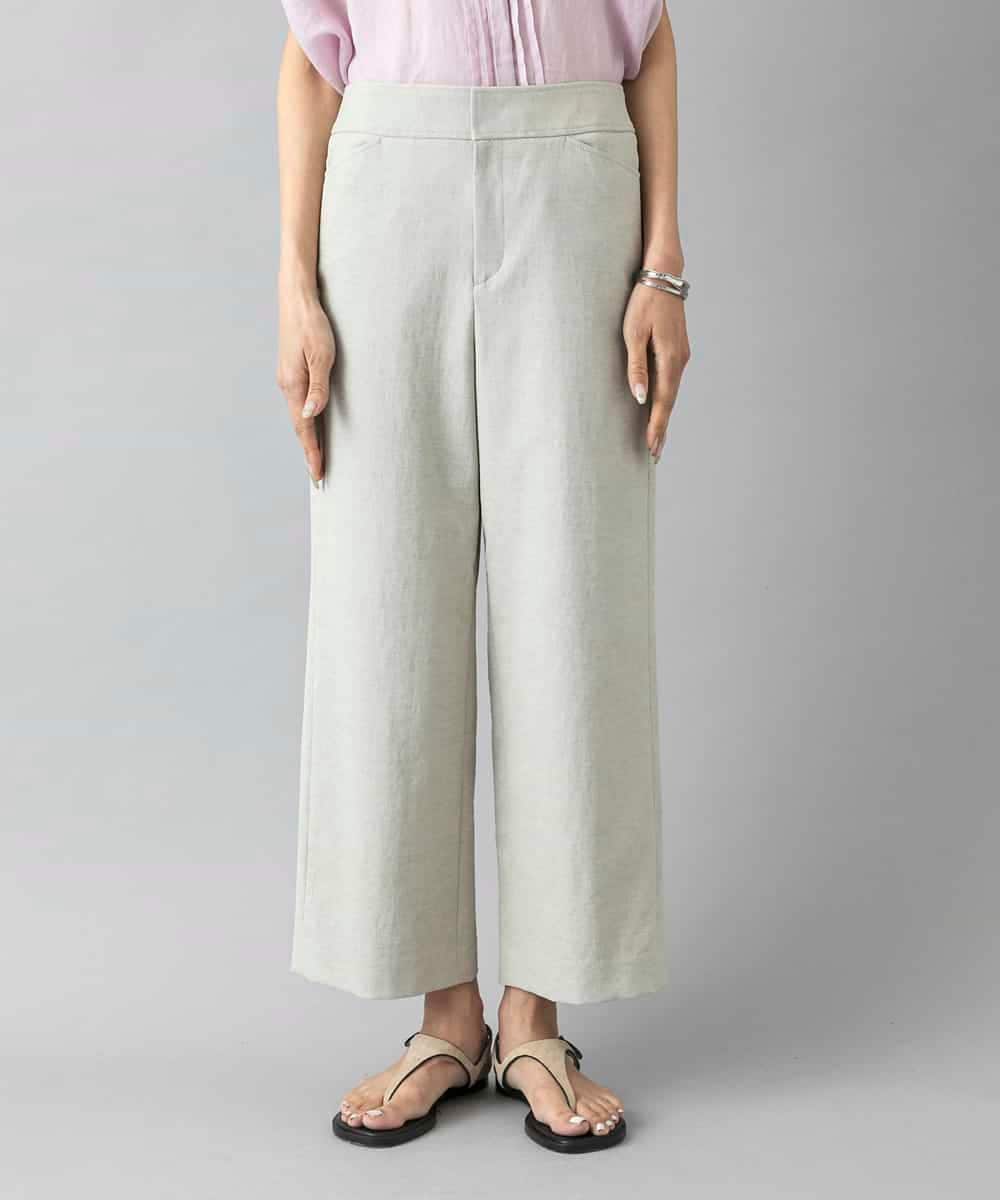 F6LHD17200 MICHEL KLEIN(小さいサイズ)(メゾン ドゥ サンク) [小さいサイズ][定番人気]ドライストレッチワイドパンツ ベージュ