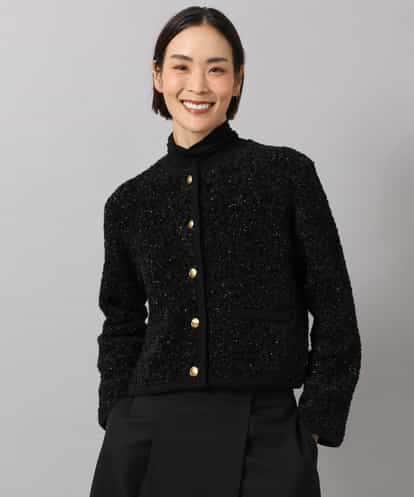 F6SAG41270 MICHEL KLEIN(小さいサイズ) 【小さいサイズ】ニットツイードジャケット