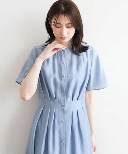 FIEJD32120  シアータッチベルト付きワンピース/洗える/WEB限定サイズあり