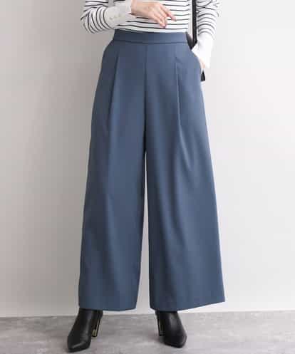 FILAG21090  ストレッチワイドストレートパンツ/洗濯機で洗える