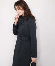 FIVFD01160 OFUON le MK(オフオン　ル　エムケー) ベーシックツイルトレンチコート/洗える/WEB限定 ネイビー