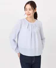 FKBFD66140 MK MICHEL KLEIN(MK ミッシェルクラン) [洗える]マルチwayボウタイブラウス ライトブルー