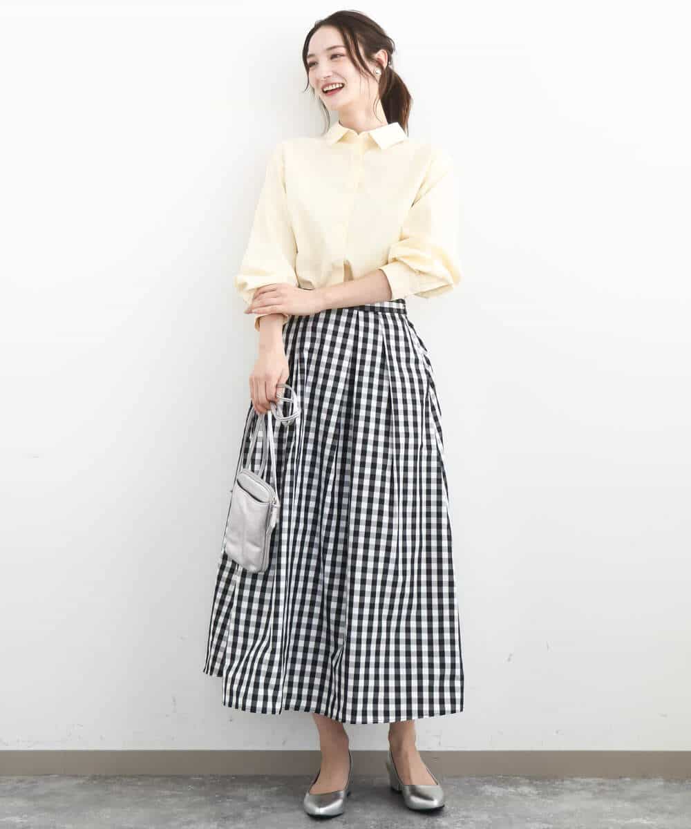 FKBGD27140 MK MICHEL KLEIN(MK ミッシェルクラン) [接触冷感/防シワ/洗える]コットン混ベーシックシャツ（無地） ピンク