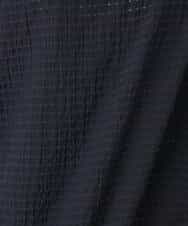 FKBGD45160 MK MICHEL KLEIN(MK ミッシェルクラン) [洗える]シアーチェック柄タックスリーブブラウス ライトグレー