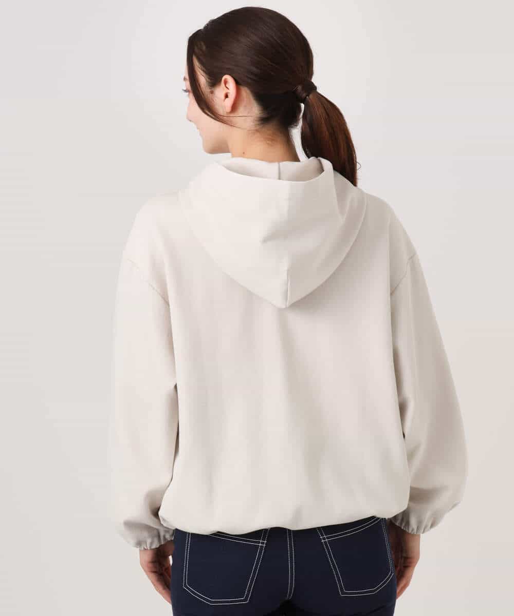 FKCGD30140 MK MICHEL KLEIN(MK ミッシェルクラン) [洗える]コットンポンチパーカー ベージュ