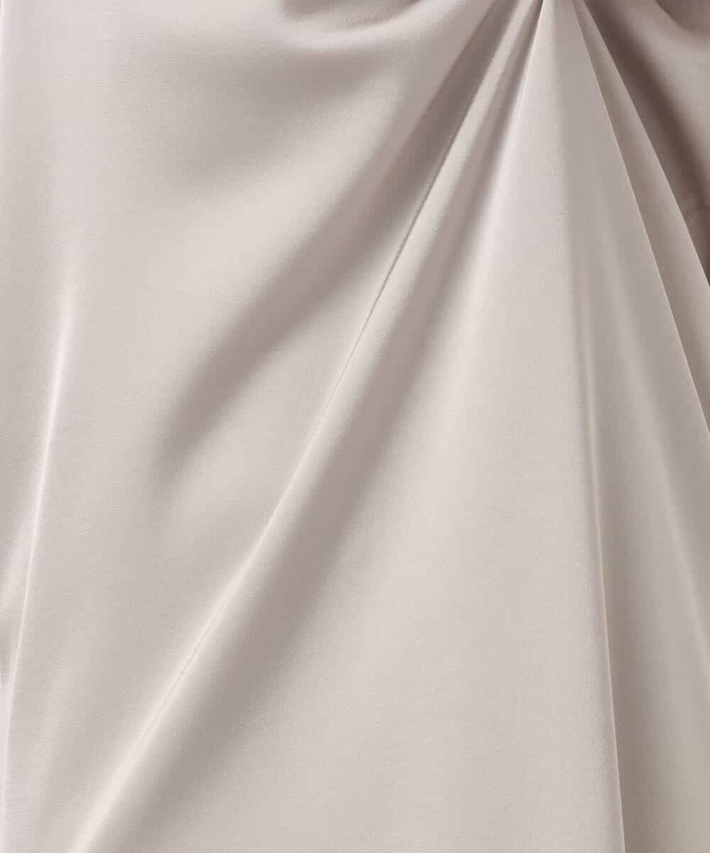 FKEGD37210 MK MICHEL KLEIN(MK ミッシェルクラン) [洗える]サテンキャミワンピース ブラウン