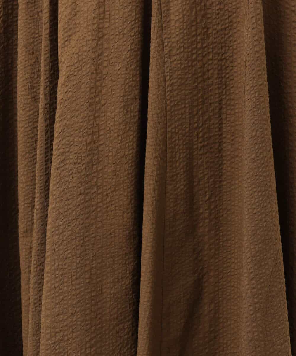 FKEGD47240 MK MICHEL KLEIN(MK ミッシェルクラン) [洗える]サッカー調ウエスト切り替えワンピース ブラウン