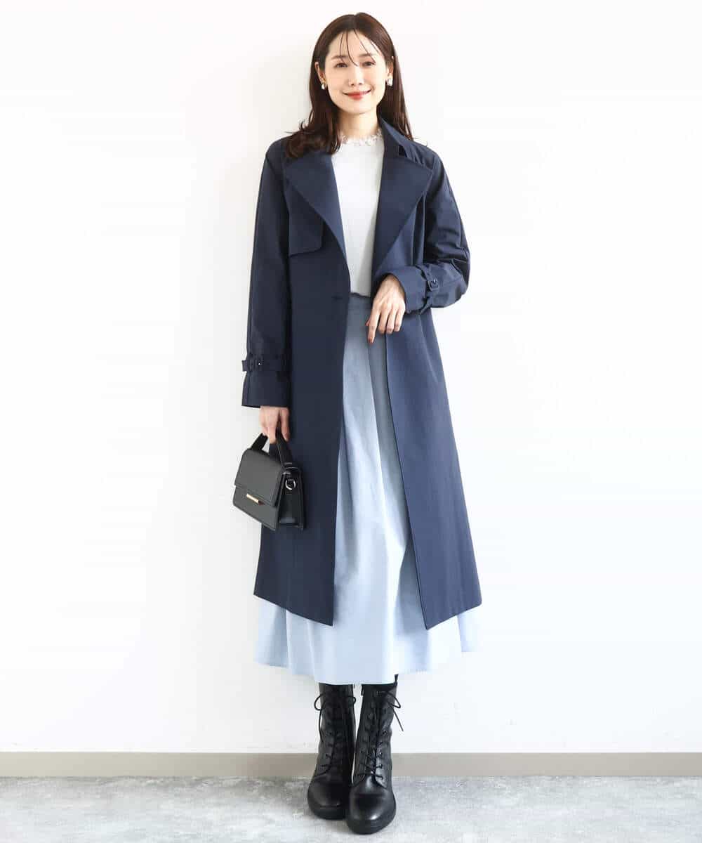 FKFDD11140 MK MICHEL KLEIN(MK ミッシェルクラン) [洗える]レースデザインコンパクトニット ライトグレー