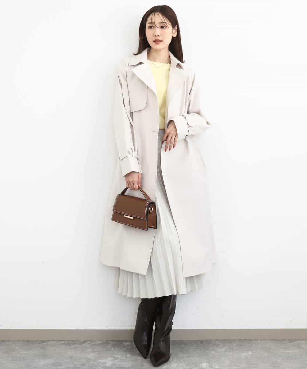 FKFDD12130 MK MICHEL KLEIN(MK ミッシェルクラン) [洗える]ドルマンスリーブニット ライトブルー