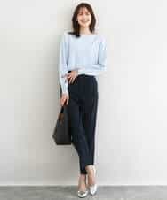 FKFDD12130 MK MICHEL KLEIN(MK ミッシェルクラン) [洗える]ドルマンスリーブニット ライトブルー