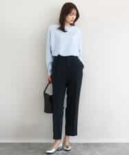 FKFDD12130 MK MICHEL KLEIN(MK ミッシェルクラン) [洗える]ドルマンスリーブニット ライトブルー