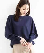 FKFDD12130 MK MICHEL KLEIN(MK ミッシェルクラン) [洗える]ドルマンスリーブニット ネイビー