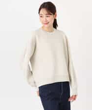 FKFDD15120 MK MICHEL KLEIN(MK ミッシェルクラン) [洗える]スウェットライククルーネックニット グレー