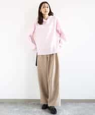 FKFDD16130 MK MICHEL KLEIN(MK ミッシェルクラン) [洗える]スウェットライクニットフーディー グレー