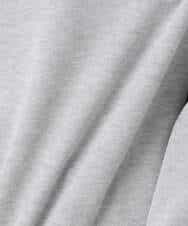 FKFDD16130 MK MICHEL KLEIN(MK ミッシェルクラン) [洗える]スウェットライクニットフーディー グレー