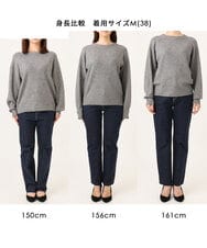 FKFDG67150 MK MICHEL KLEIN(MK ミッシェルクラン) [洗える]片畦編みラグランスリーブニット アイボリー