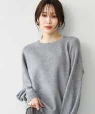 FKFDG67150 MK MICHEL KLEIN(MK ミッシェルクラン) [洗える]片畦編みラグランスリーブニット アイボリー