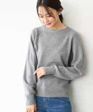 FKFDG67150 MK MICHEL KLEIN(MK ミッシェルクラン) [洗える]片畦編みラグランスリーブニット アイボリー
