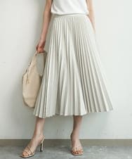FKHFD15180 MK MICHEL KLEIN(MK ミッシェルクラン) [洗える]プリーツデザインスカート ベージュ