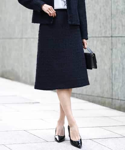FKHFD65170 MK MICHEL KLEIN [洗える]セットアップ対応/ファンシーツイードスカート