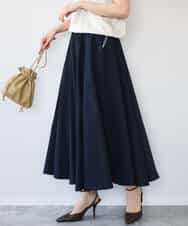 FKHHD64180 MK MICHEL KLEIN(MK ミッシェルクラン) [撥水/UVカット/洗える]ボリュームフレアスカート ネイビー